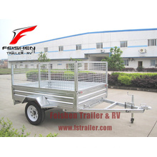 Hot dip galvanized Cage trailer